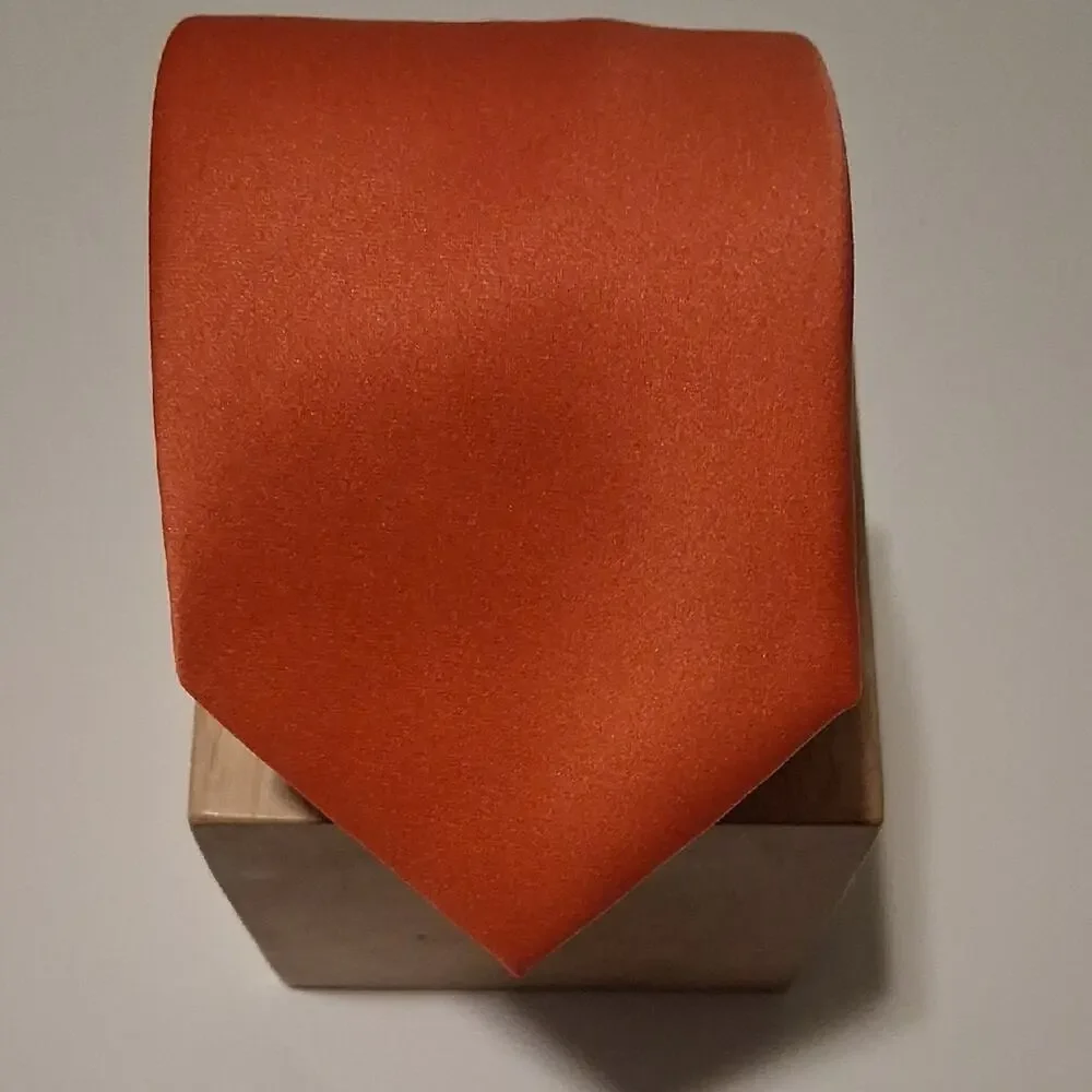 Elegant Burnt Orange Men's Tie